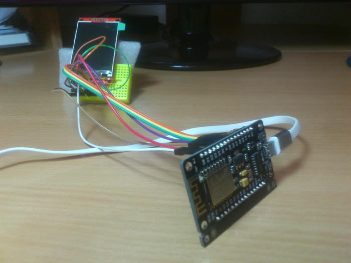 ESP8288 connected to ILI9341